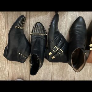 LEATHER BOOTIES - size 7/8